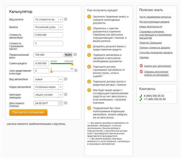 Автокредит онлайн быстрый расчет и условия рассчитать и оформить за несколько минут